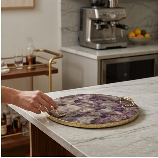 Amethyst Round Tray