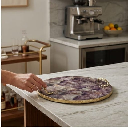 Amethyst Round Tray