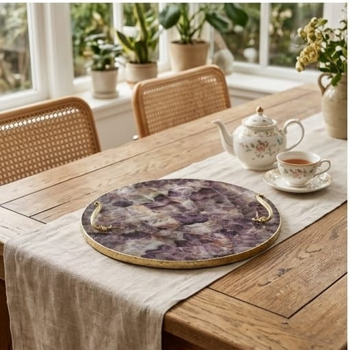Amethyst Round Tray