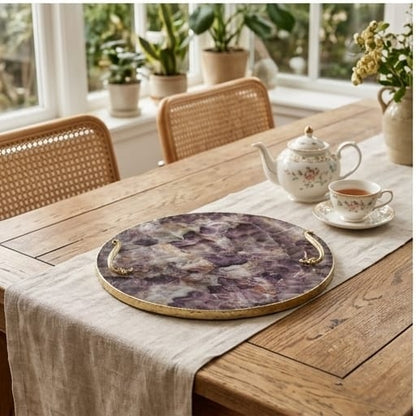 Amethyst Round Tray