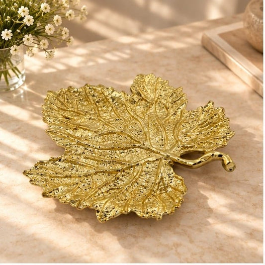 Maple Leaf Decorative Metal Tray