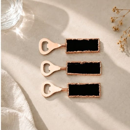 Black Agate Bottle Openers – Set of 3