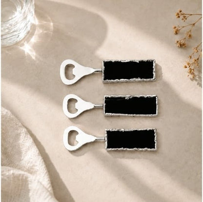 Black Agate Bottle Openers – Set of 3