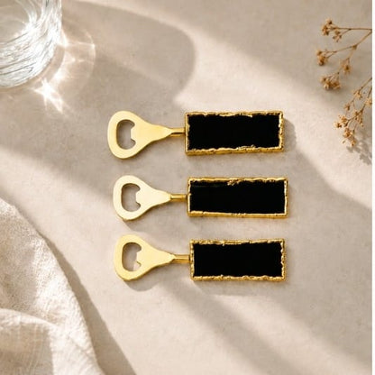 Black Agate Bottle Openers – Set of 3