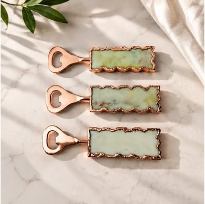 White Marble Bottle Openers – Set of 3