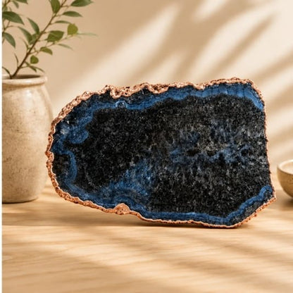 Black & Blue Agate Cheese Platter
