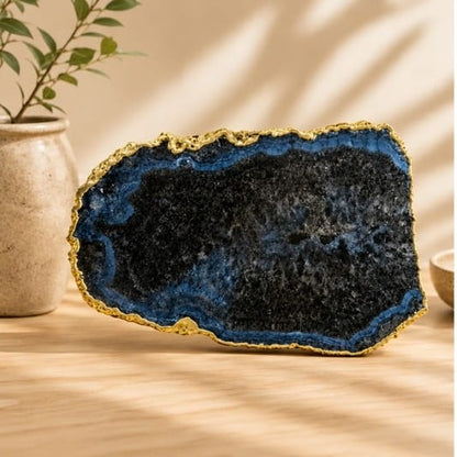 Black & Blue Agate Cheese Platter
