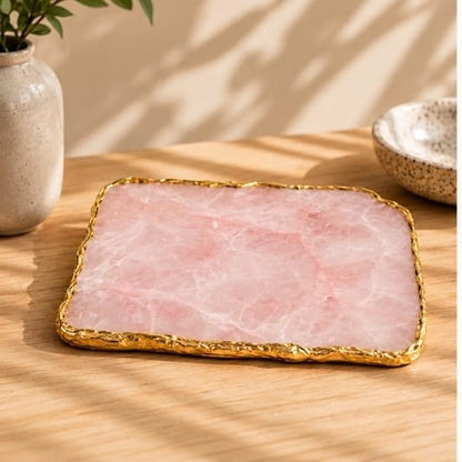 Rose Quartz Large Slab Cheese Platter