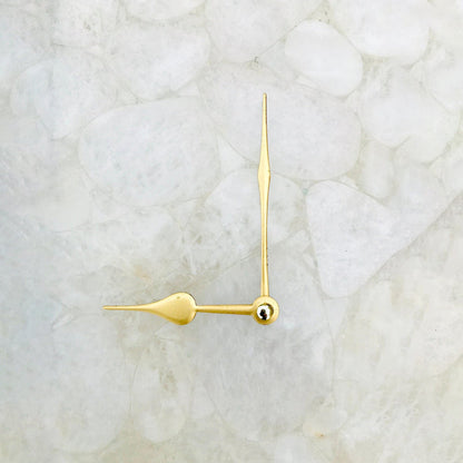 White Crystal Agate Large Wall Clock/Personalised Momento