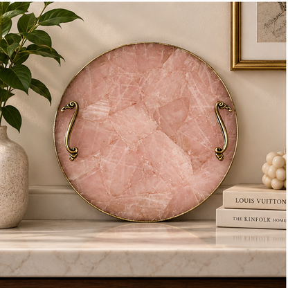 Rose Quartz Round Tray