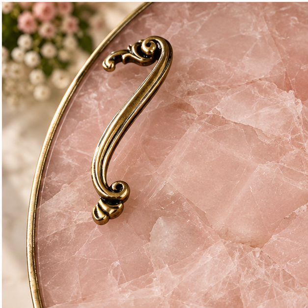 Rose Quartz Round Tray