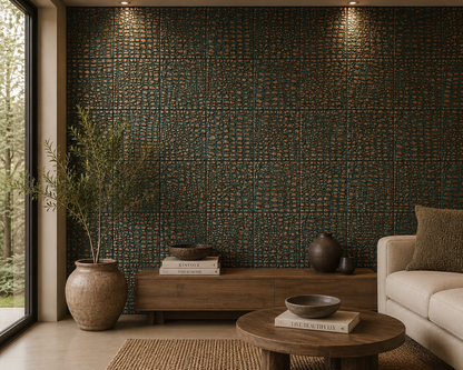 Croc Skin Metal Wall Tiles – Set of 4