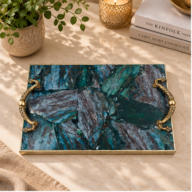 Green Aventurine Rectangular Tray