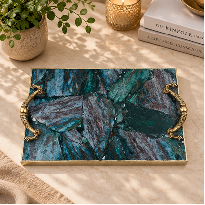 Green Aventurine Rectangular Tray