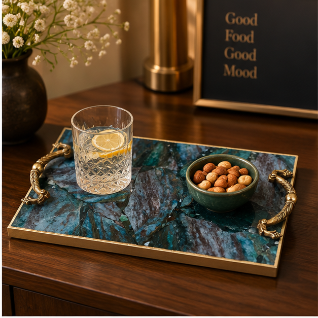 Green Aventurine Rectangular Tray