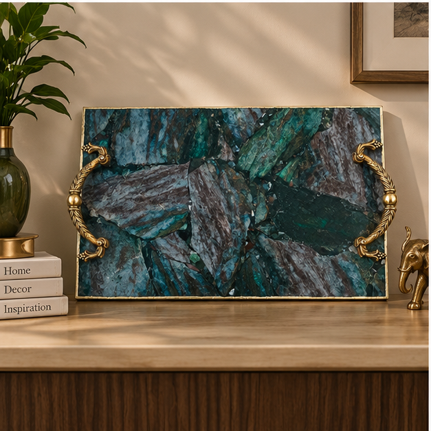Green Aventurine Rectangular Tray