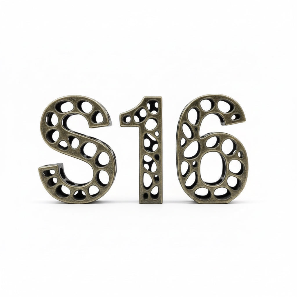 Personalized Nickel Alphabet Letters | Custom Metal Decor