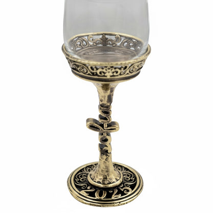 Personalised wine glasses set | electroformed stem and base wedding glasses | set of 2 or 4
