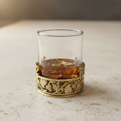 Custom Whiskey Glasses | Personalized Whisky Glass Set with Crystal Initial Design