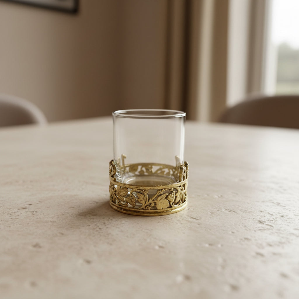 Personalized Whisky Glass | Custom Name Whiskey Glass with Crystal Letter Holder | Luxury Gift