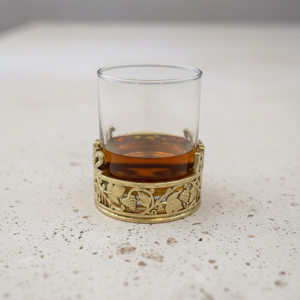 Custom Whiskey Glasses | Personalized Whisky Glass Set with Crystal Initial Design