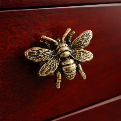 Antique Brass Bumble Bee Drawer Knobs