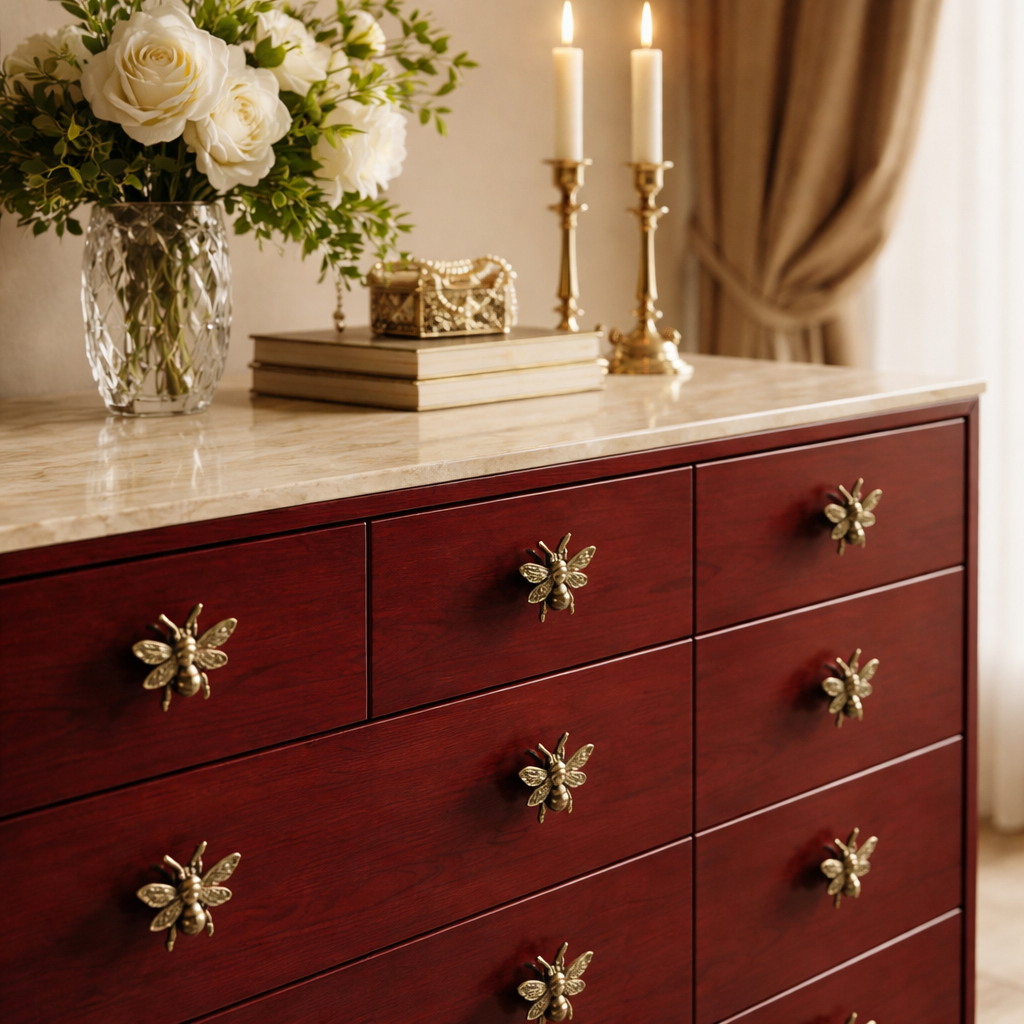 Antique Brass Bumble Bee Drawer Knobs