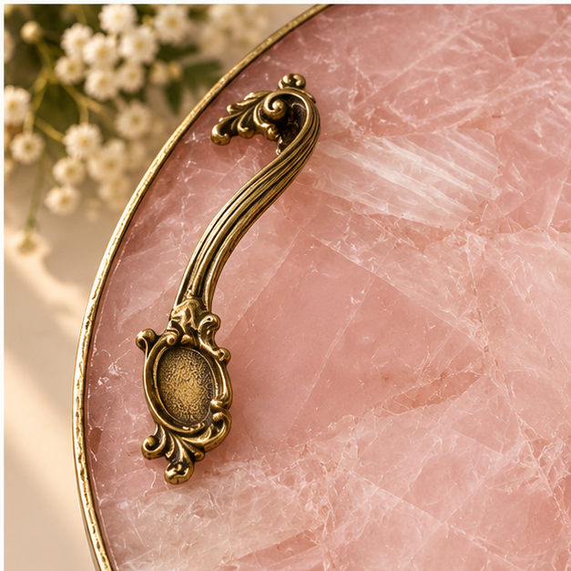 Rose Quartz Round Tray