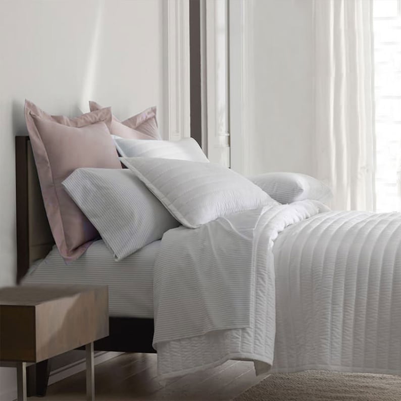 Channel stitch - Pure Linen Quilt Sets