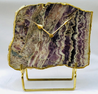 Amethyst Large Wall/Desk Clock/Personalised Momento