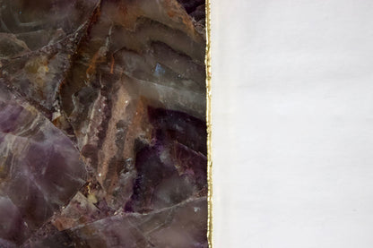 Amethyst Agate Wall Clock | Square