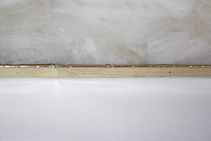 White Agate Wall Clock | Square