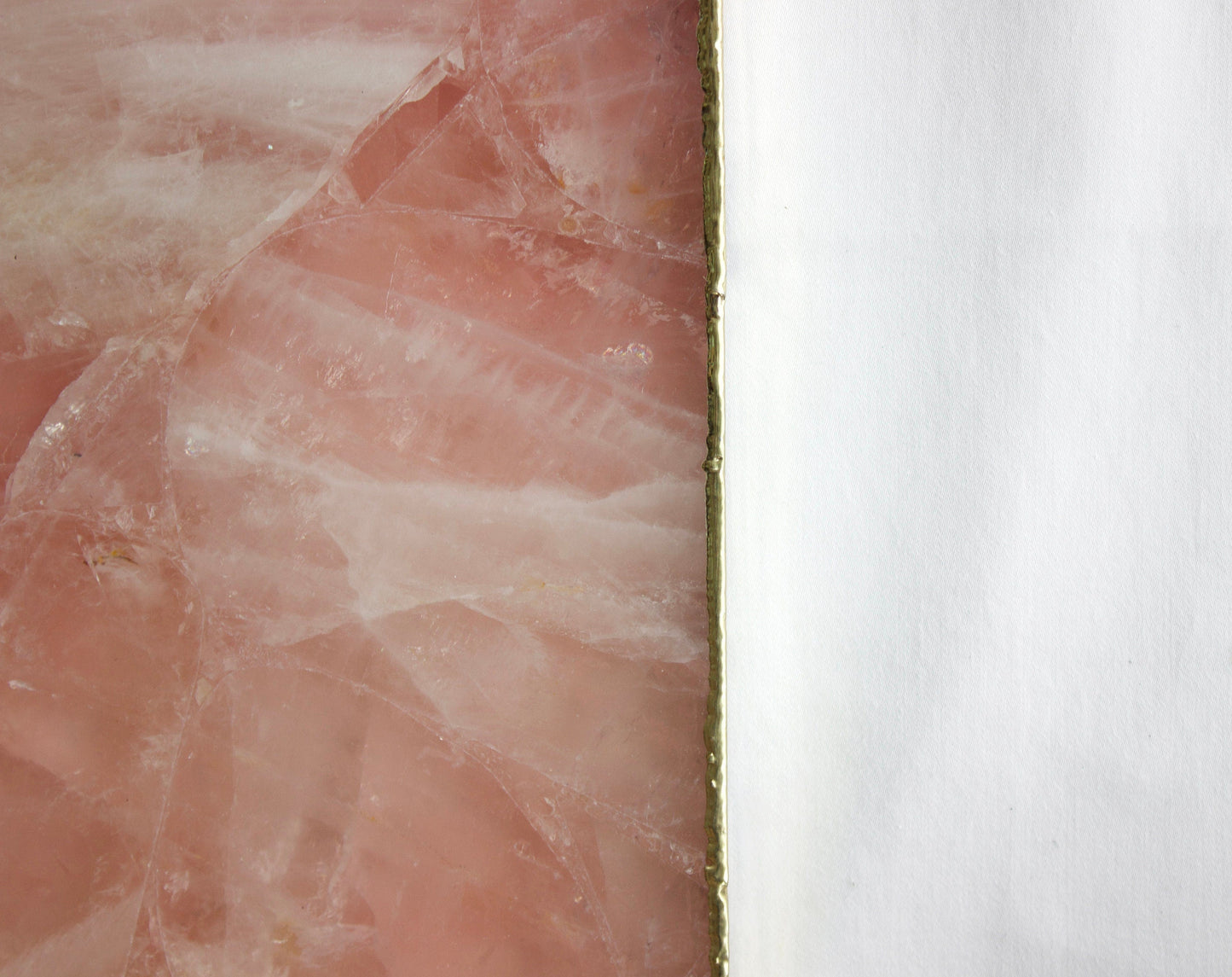 Rose Quartz Agate Wall Clock | Square | Pink