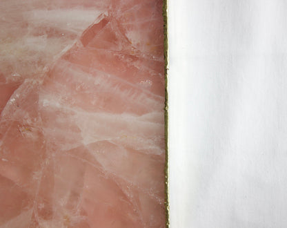 Rose Quartz Agate Wall Clock | Square | Pink