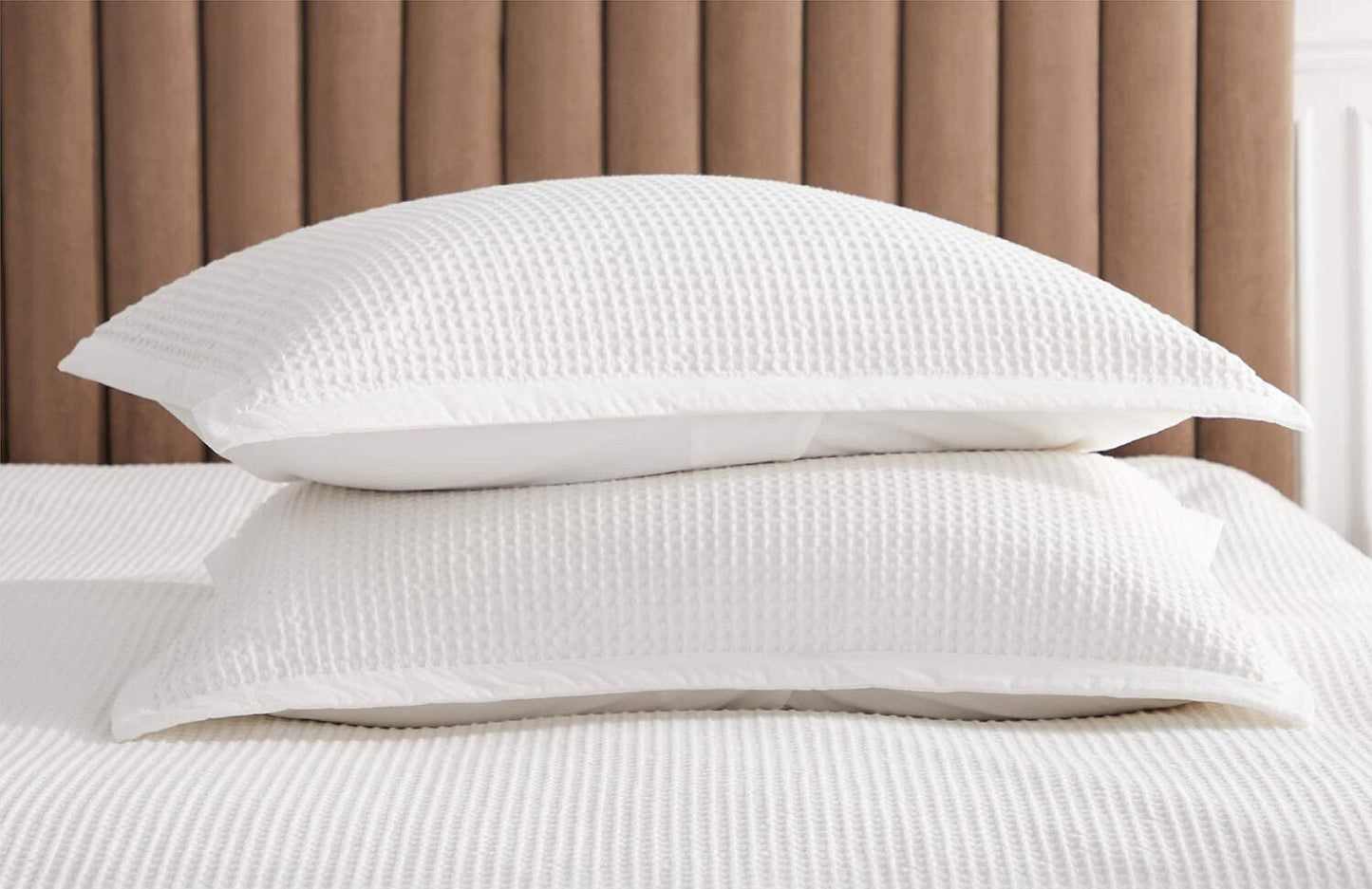 Waffle Weave Linen Cotton Mix Duvet Cover Set | 3 Piece Duvet Cover Set | Handmade