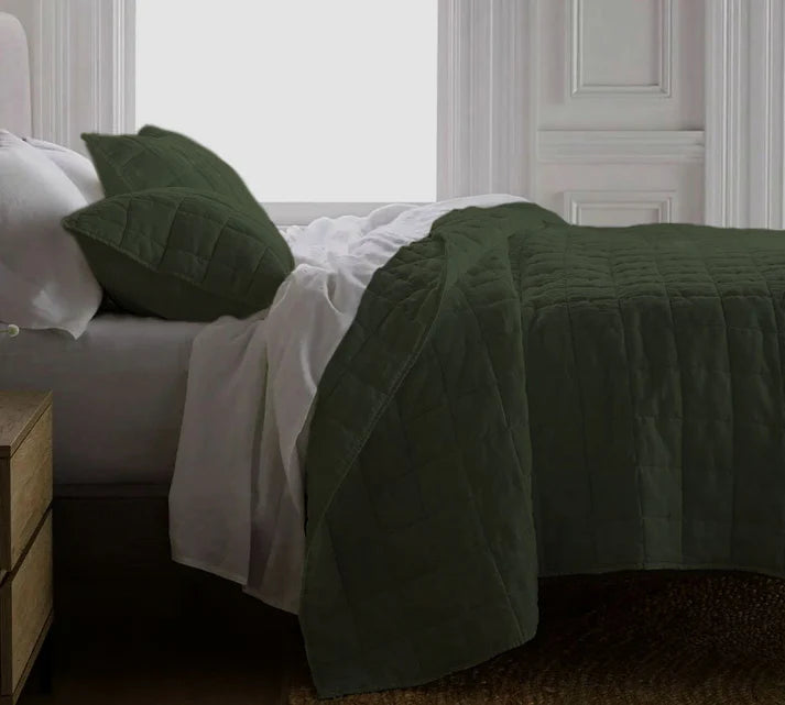 Box stitch - Pure Cotton Sateen Quilt Sets