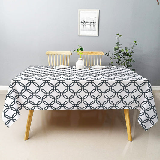 Eloise - Crewel Embroidered Tablecloth | Linen Cotton Mix | Soft | Handmade | Cotton Linen Backing | Customisable Sizes