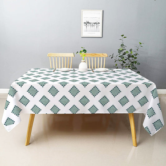 Anna- Crewel Embroidered Tablecloth | Linen Cotton Mix | Soft | Handmade | Cotton Linen Backing | Customisable Sizes