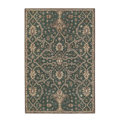 Radin Hand-Tufted Wool Rug - Green, Brown & Beige