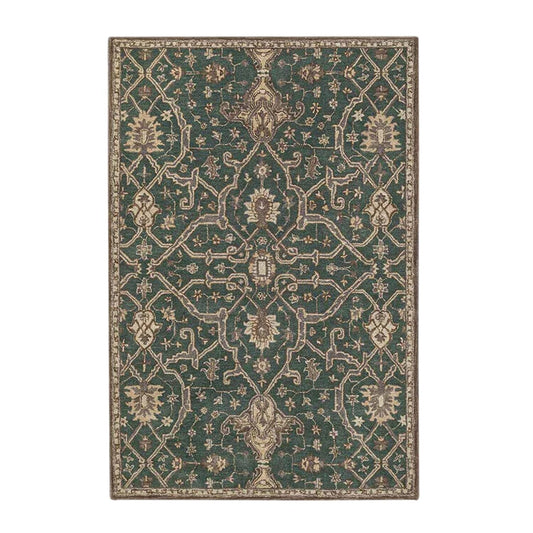 Radin Hand-Tufted Wool Rug - Green, Brown & Beige