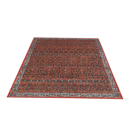 Razdan - Handcrafted Rug/Carpet | Pure Wool | Hand Tufted | High Pile | High Density | Yarn Dyed | Red, Black, Blue