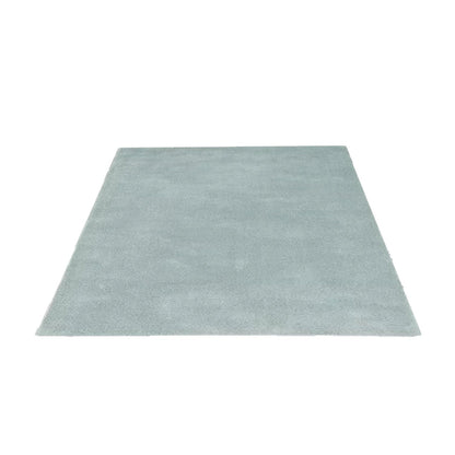 Light Blue Solid Hand-Tufted Pure Wool Luxury Rug