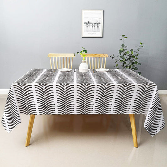 Elara- Crewel Embroidered Tablecloth | Linen Cotton Mix | Soft | Handmade | Cotton Linen Backing | Customisable Sizes