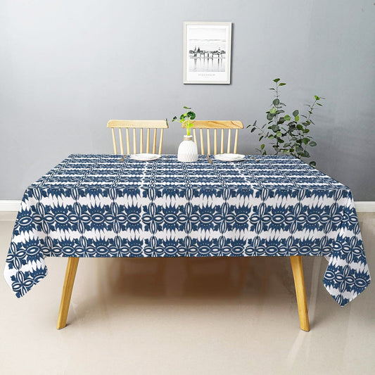 Elektra - Crewel Embroidered Tablecloth | Linen Cotton Mix | Soft | Handmade | Cotton Linen Backing | Customisable Sizes