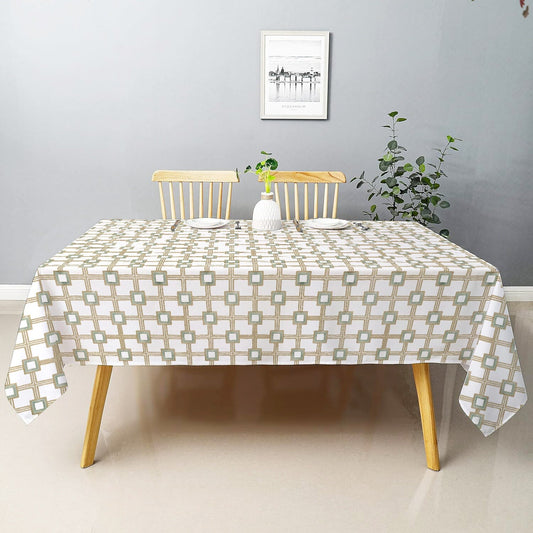 Amaris - Crewel Embroidered Tablecloth | Linen Cotton Mix | Soft | Handmade | Cotton Linen Backing | Customisable Sizes