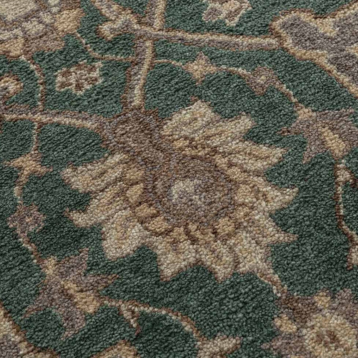Radin Hand-Tufted Wool Rug - Green, Brown & Beige