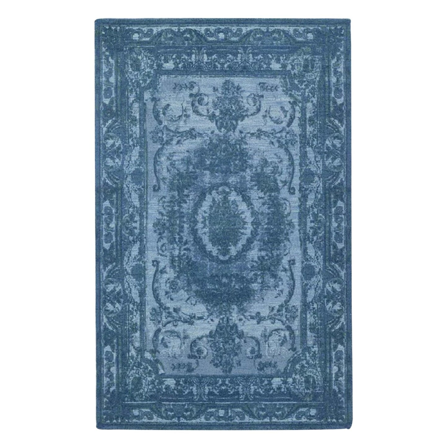 Yazdan Blue Hand-Tufted Pure Wool Rug