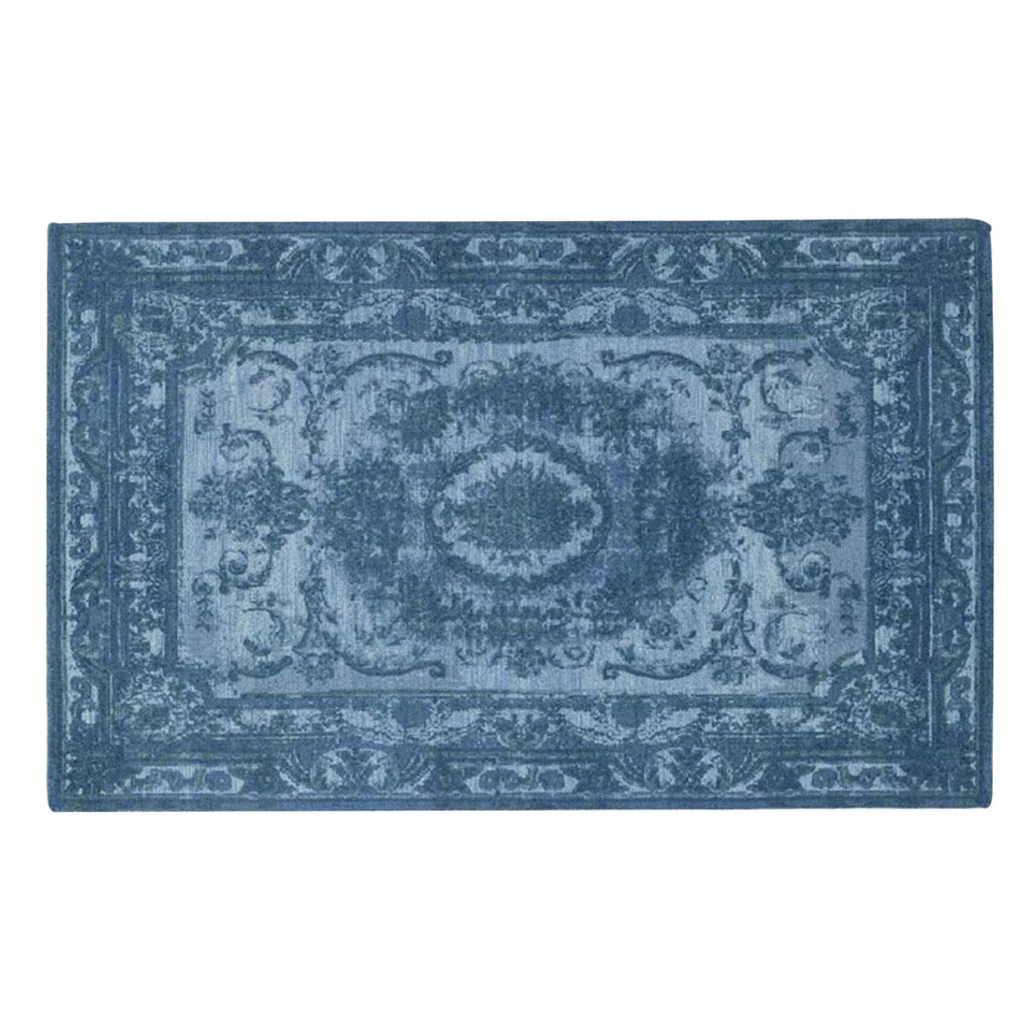 Yazdan Blue Hand-Tufted Pure Wool Rug