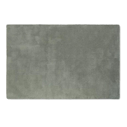 Grey Green Solid Hand-Tufted Pure Wool Rug