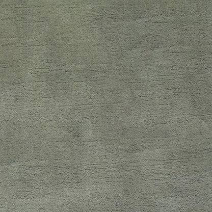 Grey Green Solid Hand-Tufted Pure Wool Rug